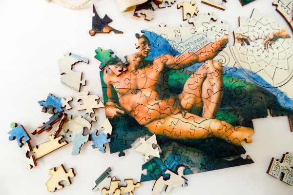 Puzzle di Legno FORMAcultura Michelangelo Creazione Adamo