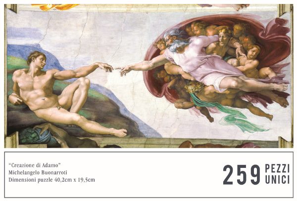 Puzzle di Legno FORMAcultura Michelangelo Creazione Adamo