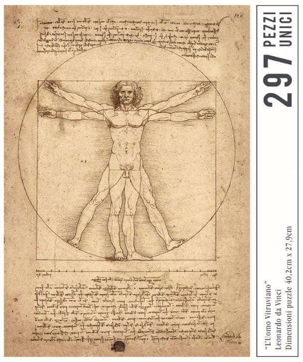 Puzzle Legno FORMAcultura Leonardo da Vinci Uomo Vitruvio