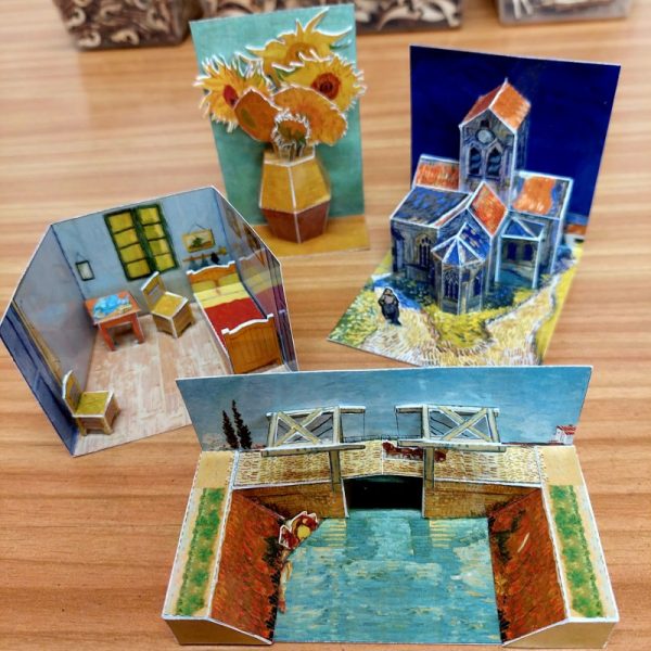 3D Postcard Modelli Carta Van Gogh