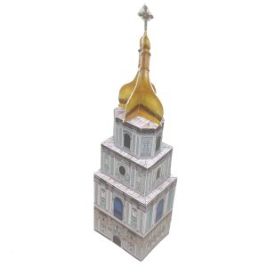 Paper model Kiyv bell tower Cathedral FORMAcultura