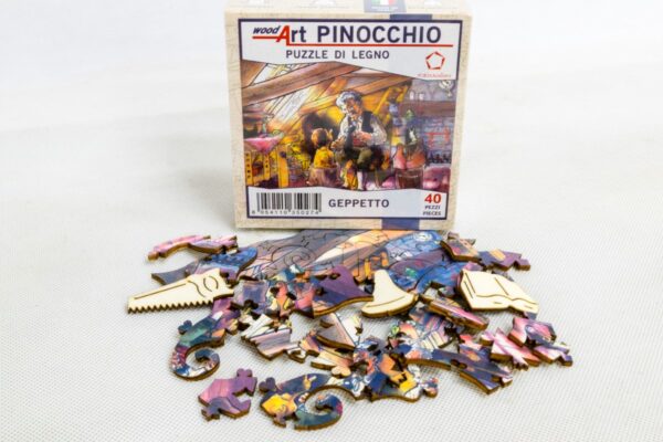 Pinocchio-Geppetto-puzzle-di-legno