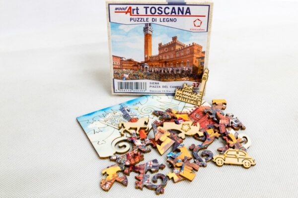 Toscana-Siena-Piazza-del-Campo-puzzle-di-legno