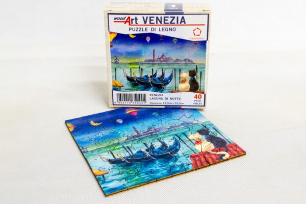 Venezia-Laguna-di-notte-puzzle-di-legno