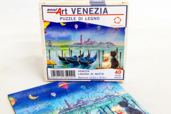 Venezia-Laguna-di-notte-puzzle-di-legno